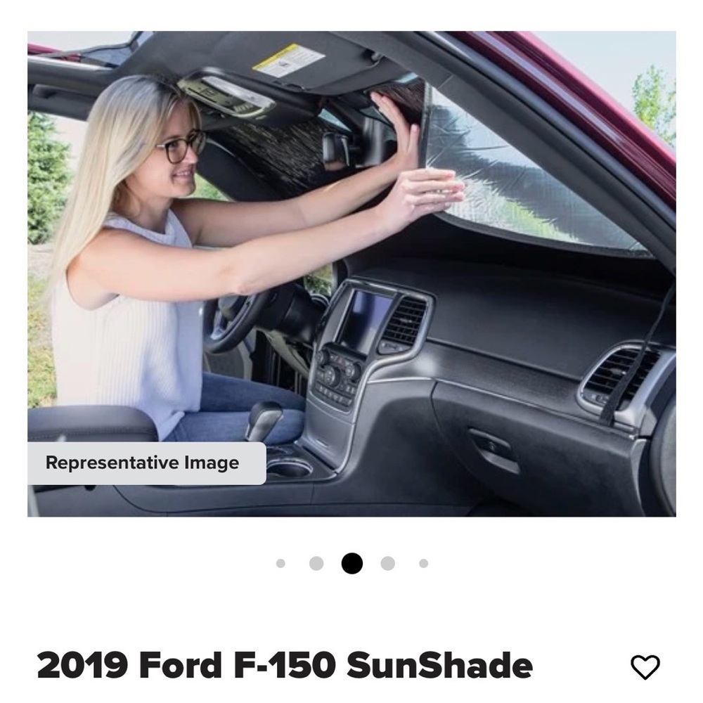 SunShade - For Ford F-150 - Silver and black dual purpose